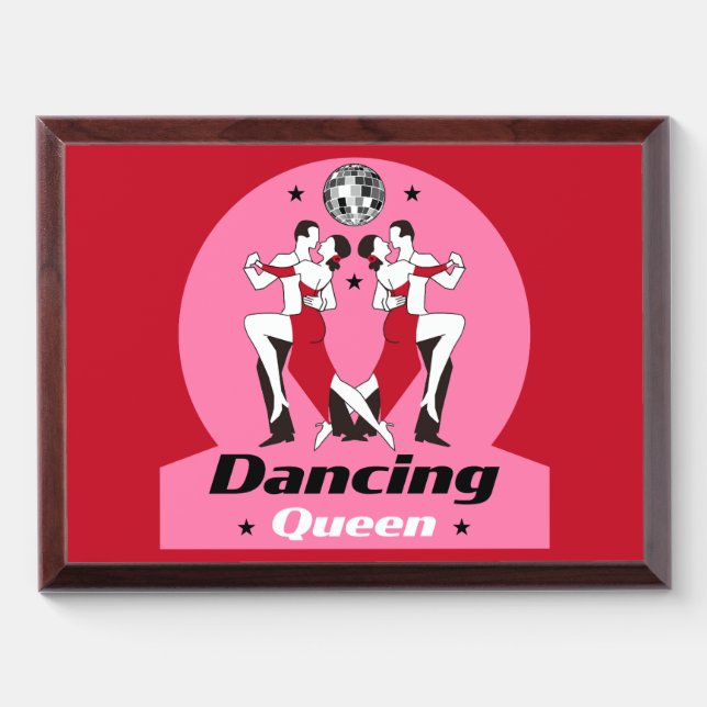 Ballroom Dancing Queen Award Plaque (Horizontal)