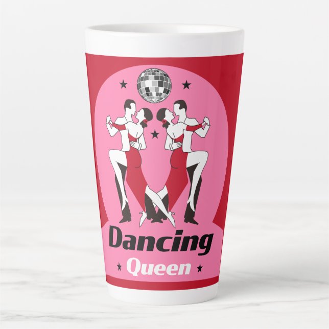 Ballroom Dancing Queen Latte Mug (Front)