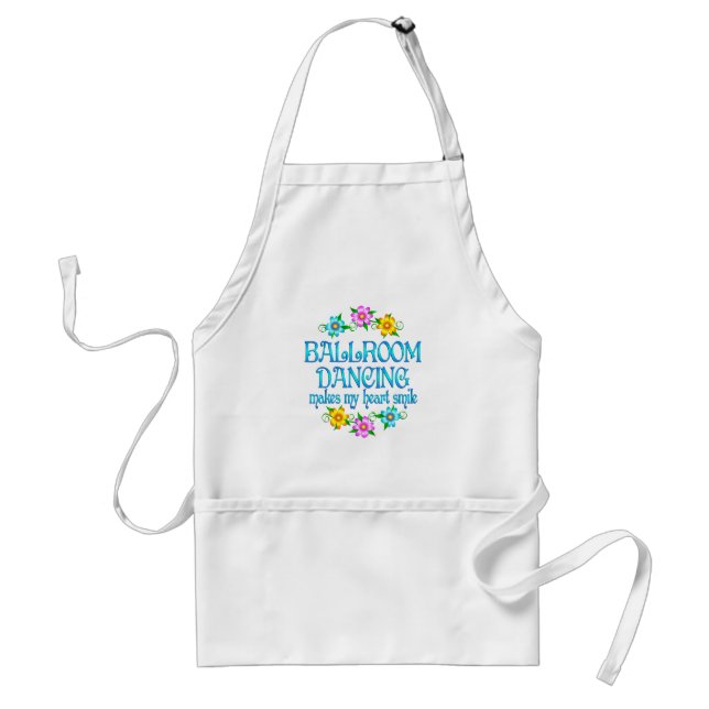 Ballroom Dancing Smiles Adult Apron (Front)