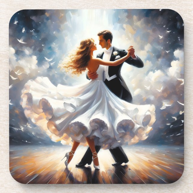 Ballroom Dancing Swing Dancing Music Dance Beverage Coaster (Front)