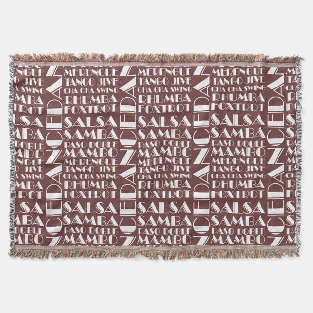 ballroom dancing throw blanket (Front)