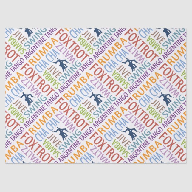 Ballroom Dancing Tissue Paper (Front)