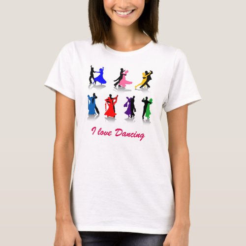 Ballroom Dancing Womens Basic T_Shirt