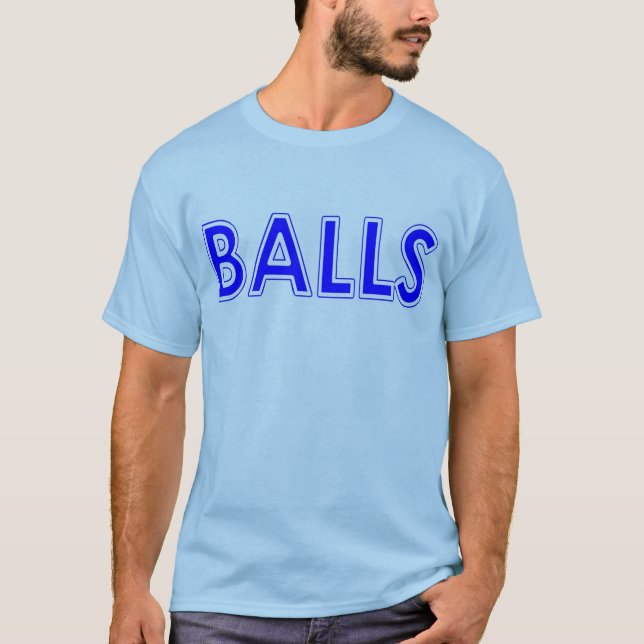 BALLS BLUE T-Shirt (Front)