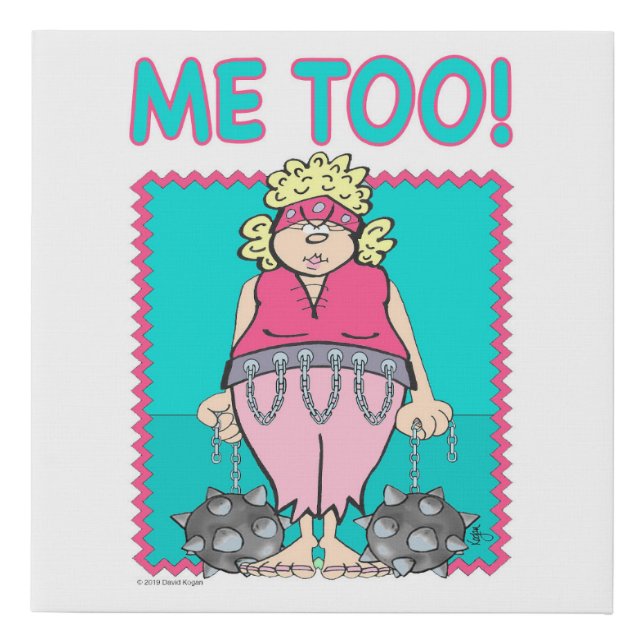 BALLS & CHAINS "Me Too" Poster Faux Canvas Print (Front)