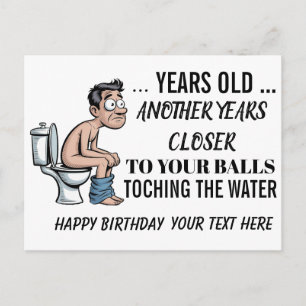 Balls in the Water, Funny 60th Birthday Card for