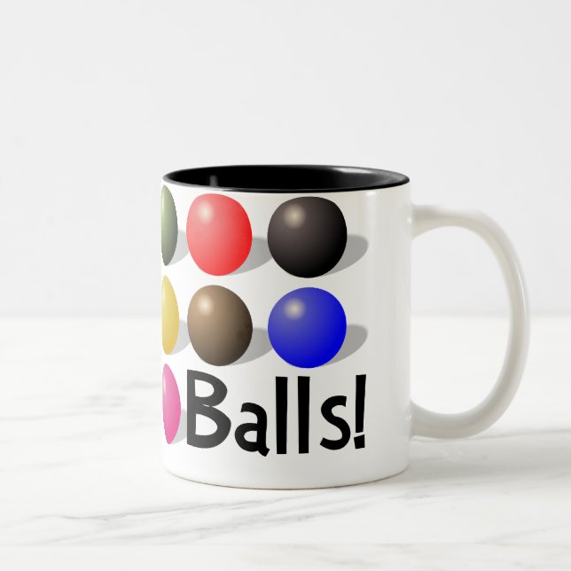 Balls Mug For Snooker Players and ALL! (Right)