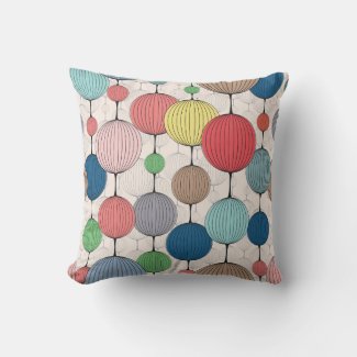 Balls Of Color Throw Pillow