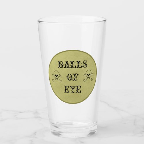 Balls of Eye Witches Brew Glass