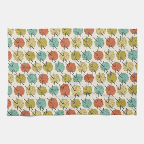 Balls of Wool Pattern Kitchen Towel