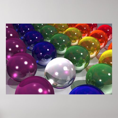 Balls On Light Poster