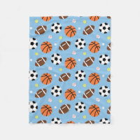 Balls Sports Themed Pattern For Boys