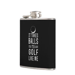 Balls to Golf Flask