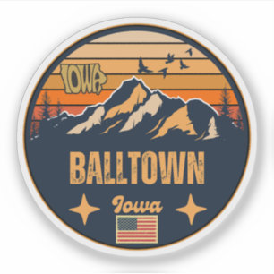 Balltown, Iowa, United States Sticker