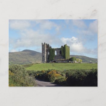 Ballycarbery Castle Ruins Postcard by thecoveredbridge at Zazzle