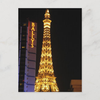 Ballys and eiffel Tower Postcard
