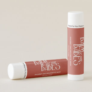 Balm For My Babes Red Bachelorette Party Favor Lip Balm