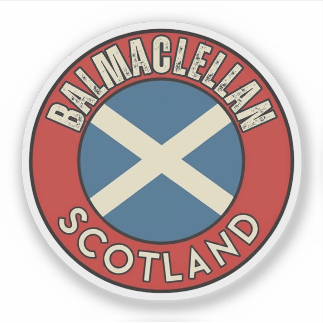 Balmaclellan, Scotland Sticker (Front)