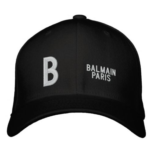 Balmain Paris Fashion Timeless Elegance  Luxury Embroidered Baseball Cap