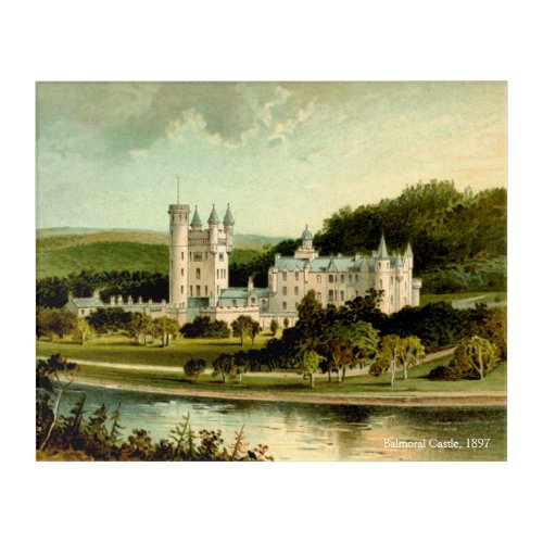 Balmoral Castle 1897 Restored High Resolution Acrylic Print