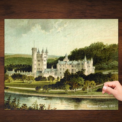 Balmoral Castle 1897 Restored High Resolution Jigsaw Puzzle