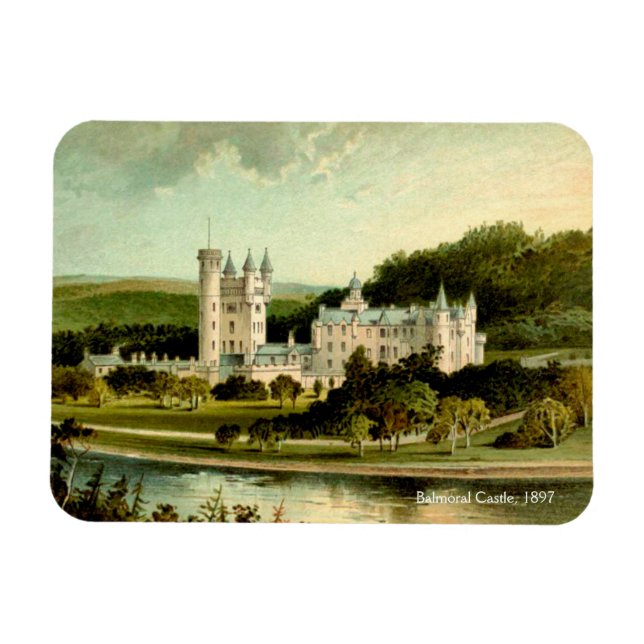 Balmoral Castle 1897 Restored High Resolution Magnet (Horizontal)