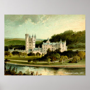 Balmoral Castle 1897 Restored High Resolution Poster