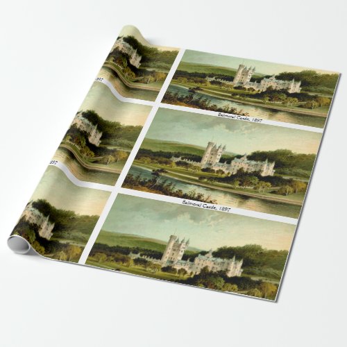 Balmoral Castle 1897 Restored High Resolution Wrapping Paper