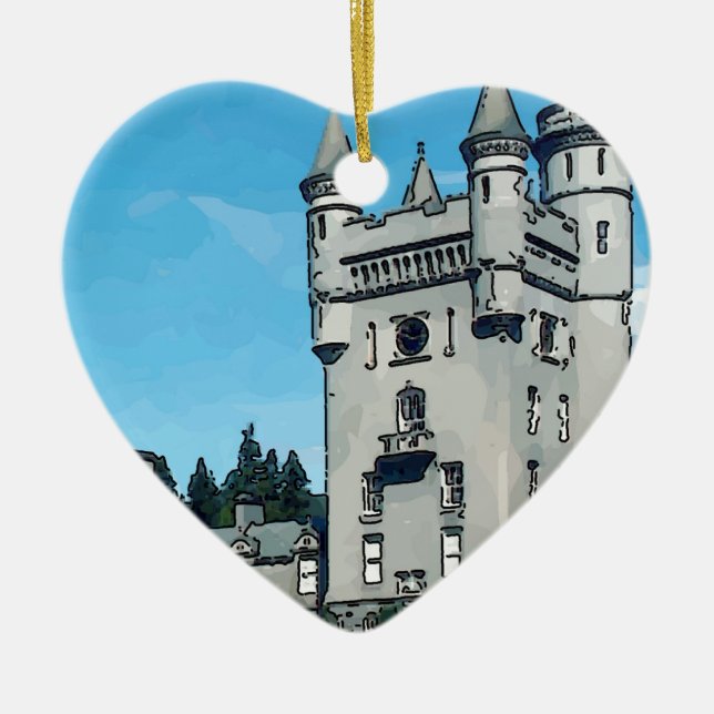 Balmoral Castle Ceramic Ornament (Front)