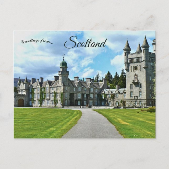 Balmoral Castle in  Aberdeenshire Scotland Postcard (Front)