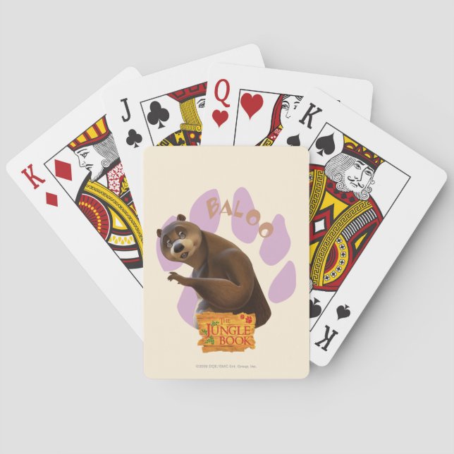 Baloo 1 poker cards (Back)
