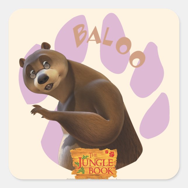 Baloo 1 square sticker (Front)