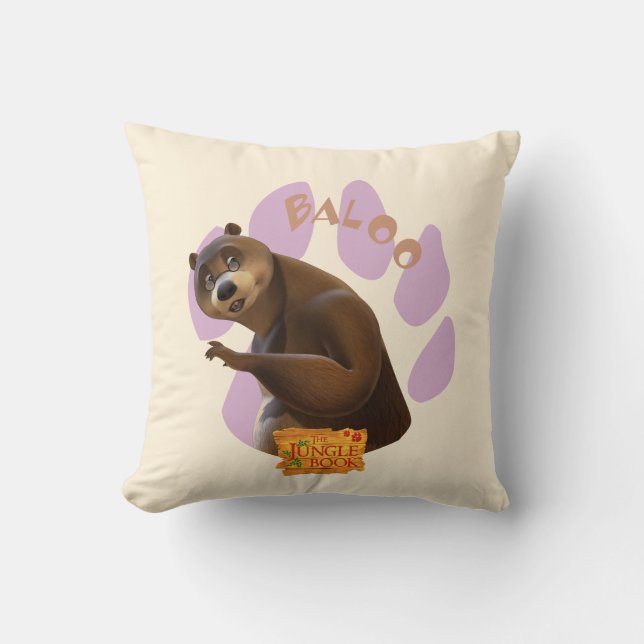 Baloo 1 throw pillow (Front)