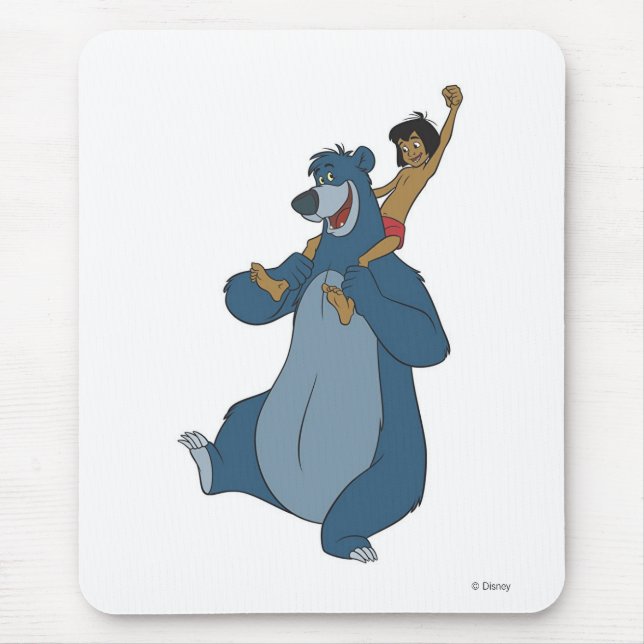 Baloo and Mowgli Disney Mouse Pad (Front)
