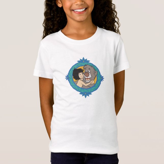 Baloo and Mowgli in a Frame Disney T-Shirt (Front)