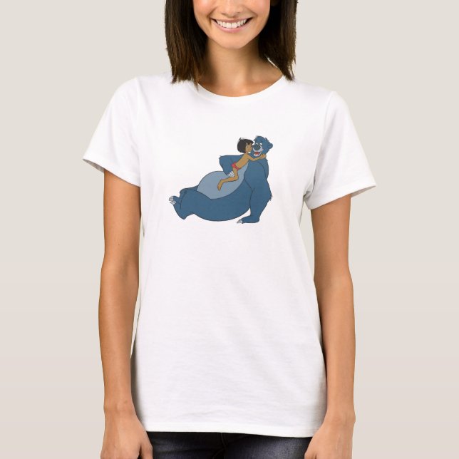 Baloo and Mowgli Playing Disney T-Shirt (Front)