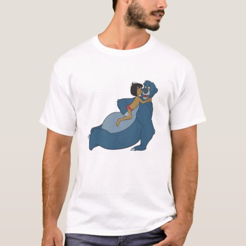 Baloo and Mowgli Playing Disney T_Shirt