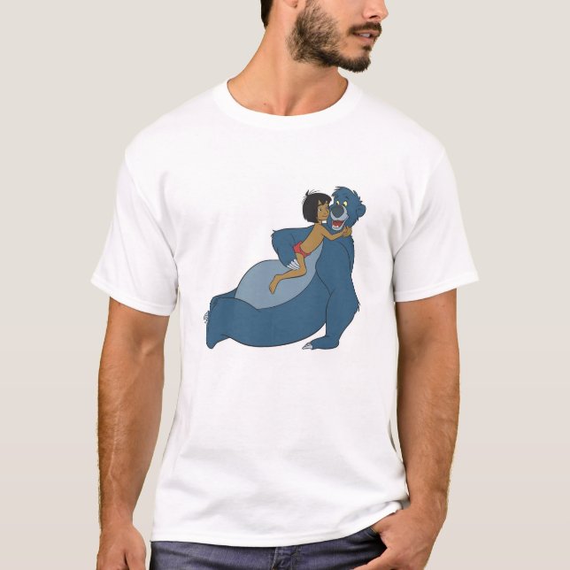 Baloo and Mowgli Playing Disney T-Shirt (Front)
