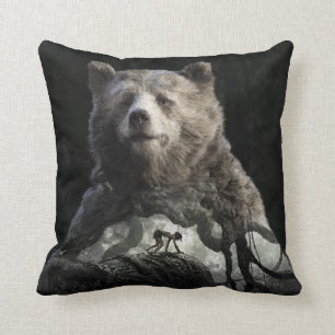 Baloo & Mowgli The Jungle Book Throw Pillow