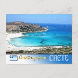 Balos Lagoon Beach, Crete, Greece Postcard