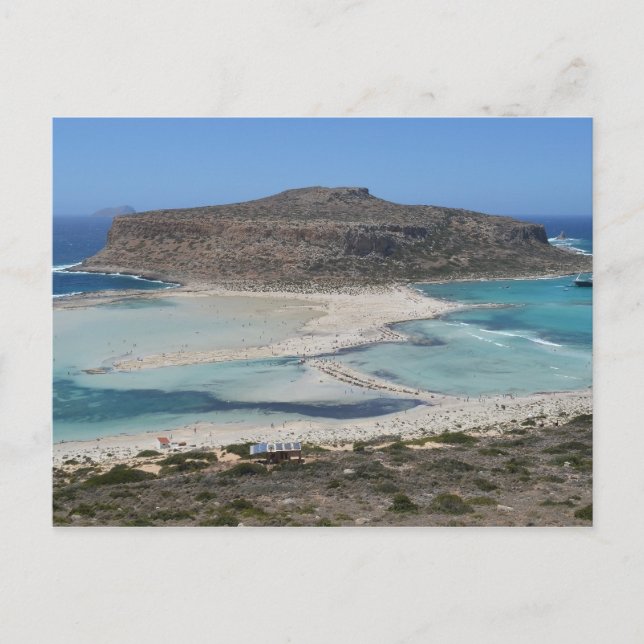 Balos Lagoon, Crete Greece Beach Postcard (Front)