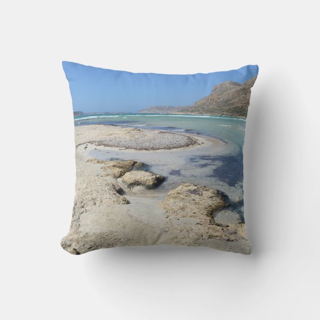 Balos Lagoon Gift - Throw Pillow / Cushion (Front)