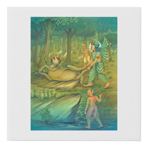 Balram _ the brother of God Krishna Faux Canvas Print