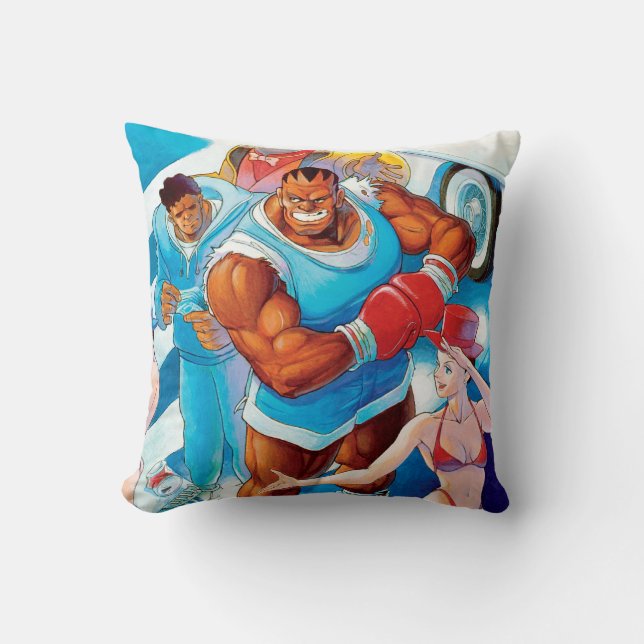 Balrog Before Street Fight Throw Pillow (Front)
