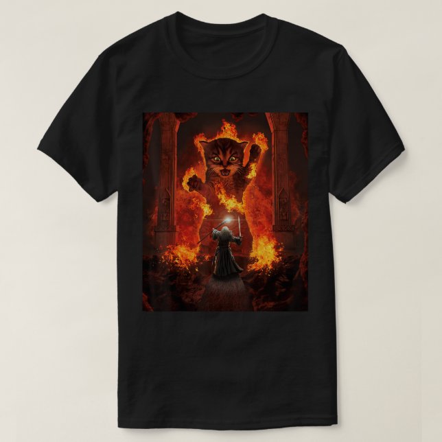 Balrog cat shirt T-Shirt (Design Front)