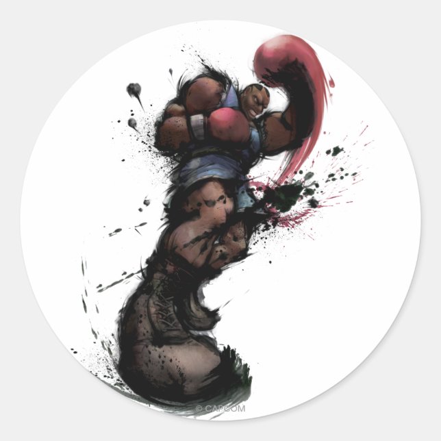 Balrog Punch Classic Round Sticker (Front)