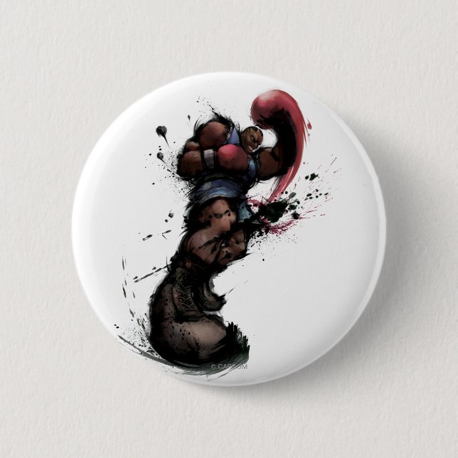Balrog Punch Pinback Button (Front)
