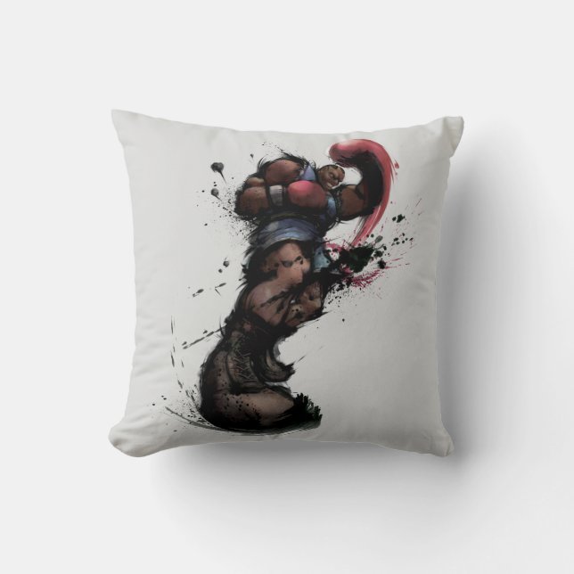 Balrog Punch Throw Pillow (Front)