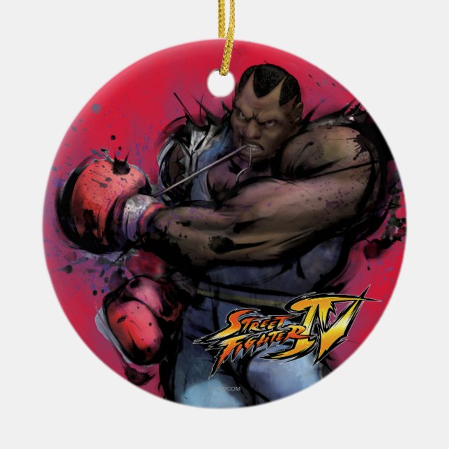 Balrog Tying on Glove Ceramic Ornament (Front)