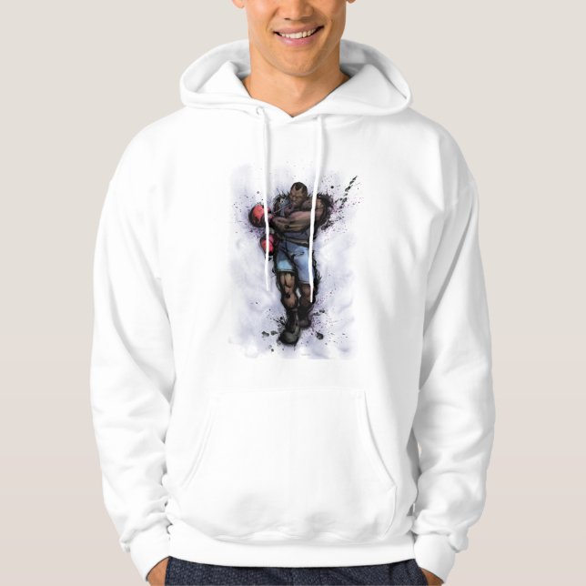 Balrog Tying on Glove Hoodie (Front)